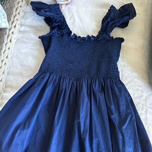 Navy Blue Hill House Elizabeth Nap Dress SZ Small